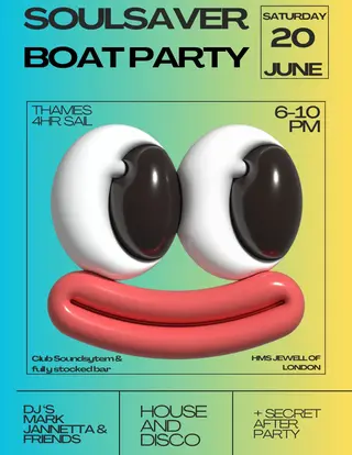 SoulSaver Summer Boat Party at MV Jewel Of London