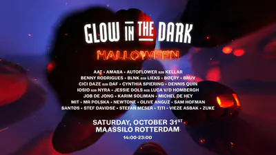 Glow in the Dark 'Halloween Special' 2026 - EDM event at Maassilo in Rotterdam