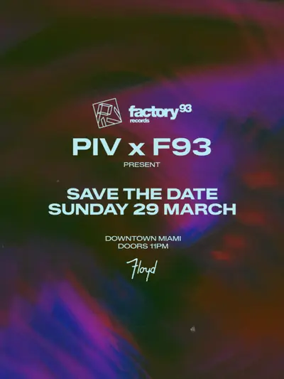 PIV x F93 - EDM event at Floyd in Detroit