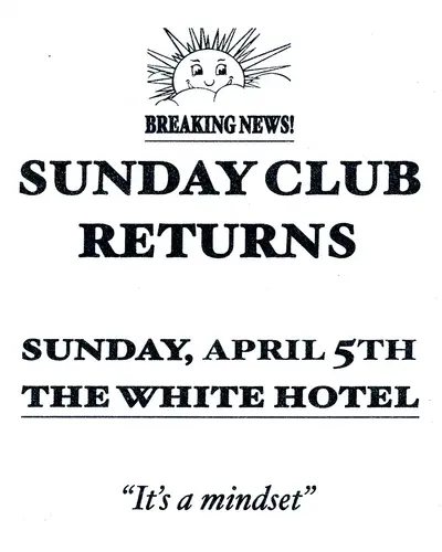 Sunday Club #1 - EDM event at The White Hotel in Manchester