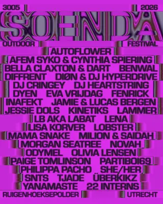 Soenda Festival 2026 at Ruigenhoek Soenda Festival 2026 at Ruigenhoek