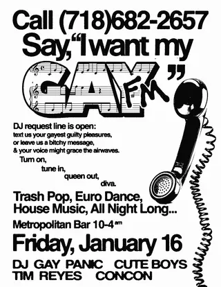 GayFM (trash pop, eurodance, gay music all night long) at Metropolitan Bar