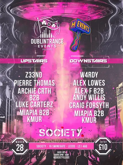 Hammered x Dublin Trance presents: - EDM event at Society Leeds in Leeds