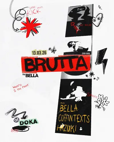 Doka Studio x BRUTTA with Coffintexts - BELLA - hazuki Doka Studio x BRUTTA with Coffintexts - BELLA - hazuki - EDM event at Doka in Amsterdam