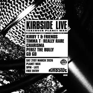 KIRBSIDE LIVE at Planet Wax