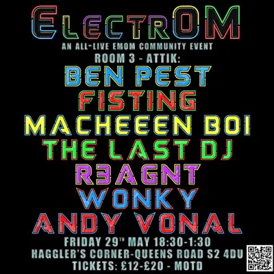 ElectrOM - EDM event at Hagglers Corner in Sheffield