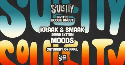 Soul City x Boogie Angst: Kraak & Smaak Sound System + Moods Soul City x Boogie Angst: Kraak & Smaak Sound System + Moods - EDM event at The Jazz Cafe in London