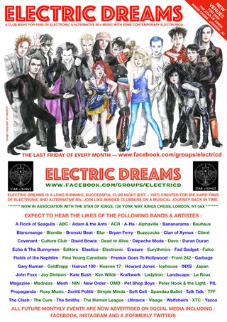 ELECTRIC DREAMS (electronic / alternative music club night) at The Star Of Kings