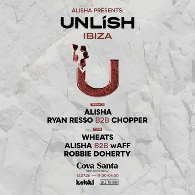 Unlish - EDM event at Cova Santa in Ibiza