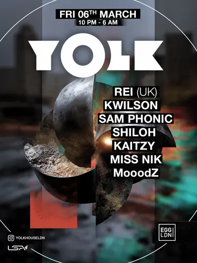 YOLK: House & Tech-House Nights - EDM event at Egg London in London