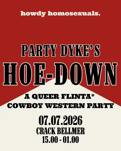 Party Dyke's Hoe-Down: A Queer FLINTA* Cowboy Western Party - EDM event at Crack Bellmer in Berlin