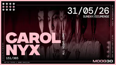 Carol Nyx - EDM event at Moog Club in Barcelona
