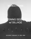 LISTENING SESSION with SILLAGE thumbnail