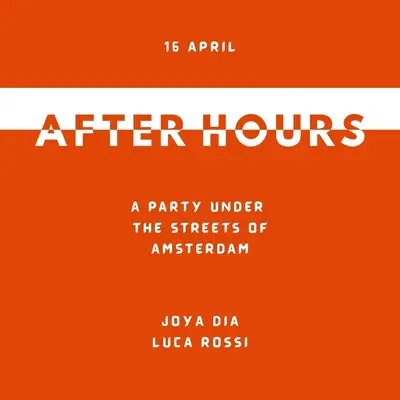 Afterhours - EDM event at Onder Hans in Amsterdam
