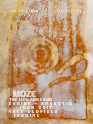 MOZE at the Lion & Lamb with Karine & Shakolin London 2026 | Lineup - EDM news article MOZE at the Lion & Lamb with Karine & Shakolin London 2026 | Lineup - EDM news article