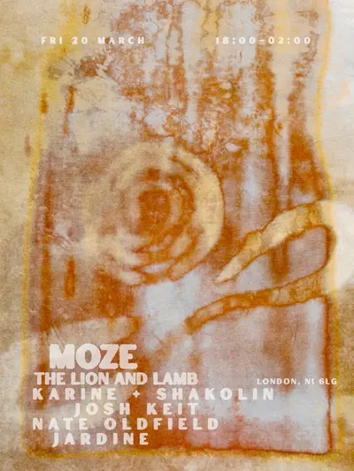 MOZE at the Lion & Lamb with Karine & Shakolin MOZE at the Lion & Lamb with Karine & Shakolin - EDM event at The Lion and Lamb in London