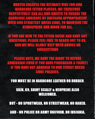 HUNTER: SIZE MATTERS at Electrowerkz