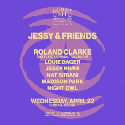 Jessy Nimni & Friends - EDM event at Do Not Sit On The Furniture in Miami