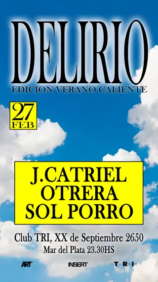 DELIRIO EDICION VERANO CALIENTE at TBA - club tri