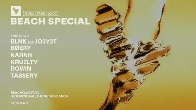 VERKNIPT Beach Special - 18 July - EDM event at Beachclub Fuel in All