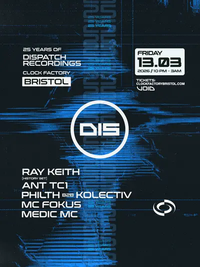25 Years of Dispatch Records - EDM event at The Clock Factory in Brussels