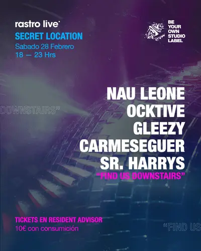 Rastro Live & Be Your Own Studio Label - Nau Leone, OCKTIVE, Gleezy, CARMESEGUER, Sr. Harrys - EDM event at Rastro Live Studio in Miami
