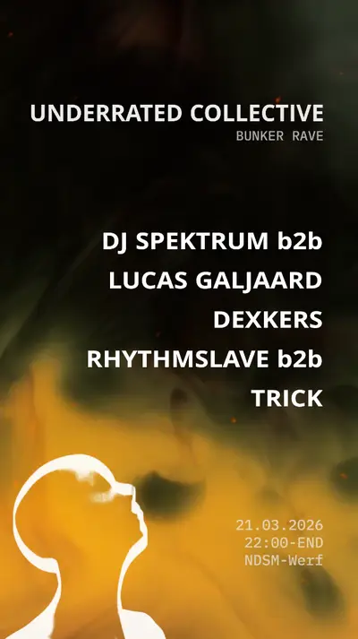 Underrated Collective - Bunker Rave - EDM event at Ndsm in Amsterdam