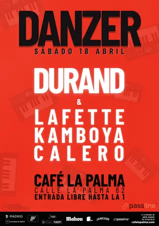 DANZER: DURAND + CALERO + KAMBOYA + LAFETTE at Café La Palma