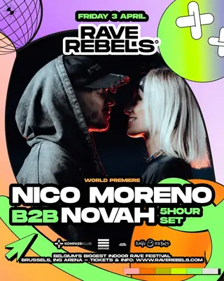Novah And Nico Moreno Announce 5-Hour B2B Set At Rave Rebels - EDM news article Novah And Nico Moreno Announce 5-Hour B2B Set At Rave Rebels - EDM news article