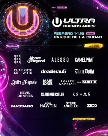 ULTRA Buenos Aires Announces Phase 3 Lineup With Exclusive Local B2Bs - EDM news article ULTRA Buenos Aires Announces Phase 3 Lineup With Exclusive Local B2Bs - EDM news article