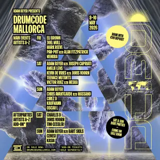 Drumcode Mallorca Announces Final Artist Line-Up, Day Splits and After Parties - EDM news article Drumcode Mallorca Announces Final Artist Line-Up, Day Splits and After Parties - EDM news article