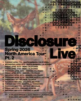 Disclosure Bring Their Live Show Back to North America in Spring 2026 - EDM news article Disclosure Bring Their Live Show Back to North America in Spring 2026 - EDM news article