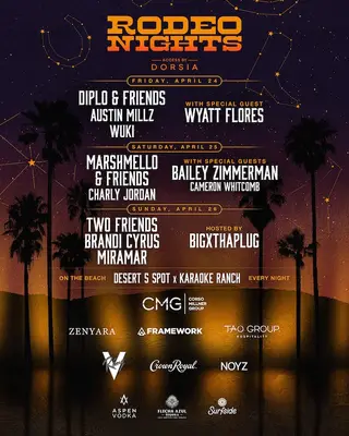 Rodeo Nights 2026 Reveals Full Lineup Featuring Diplo, Marshmello & More - EDM news article